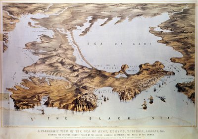 Vue panoramique de la mer d